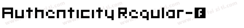 Authenticity Regular字体转换